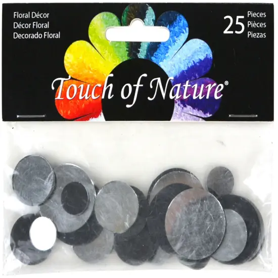 Touch Of Nature Beveled Round Floral Mirrors 25/Pkg-AssortedSizes {1}