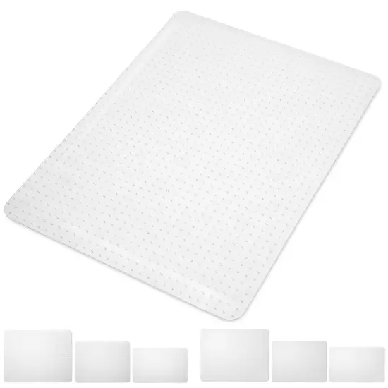 WorkOnIt Office Desk Chair Floor Mat, Clear {6}