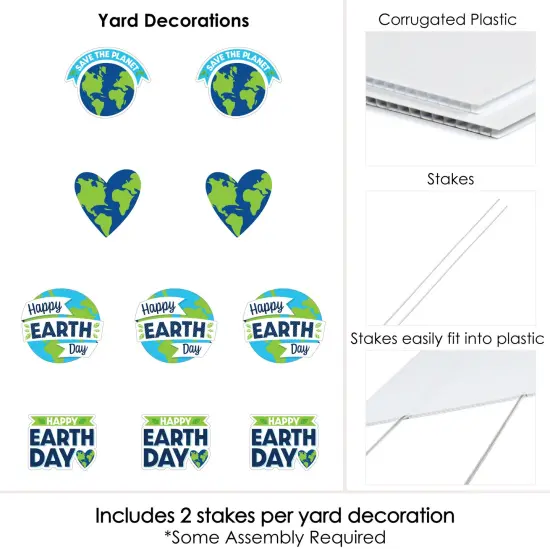Big Dot of Happiness Happy Earth Day - Lawn Decorations - Outdoor Save the Planet Yard Decorations - 10 Piece {7}