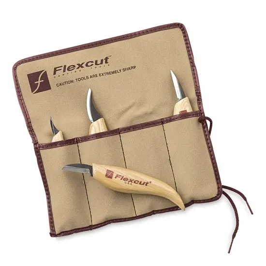 Flexcut Knife Set with Roll - Set of 4 {1}