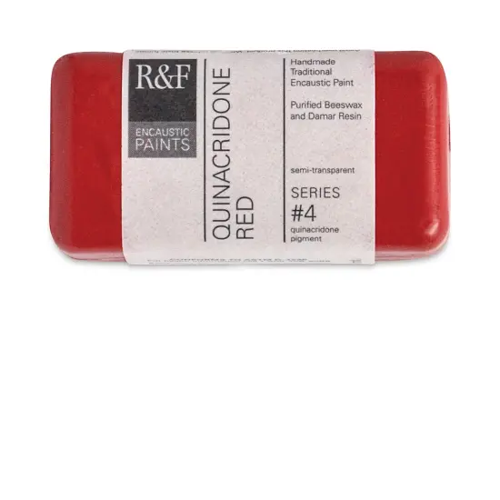 R&F Encaustic Paint Block - Quinacridone Red, 40 ml block {2}