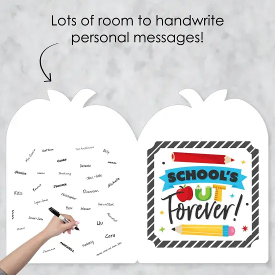 Big Dot of Happiness Teacher Retirement - Congratulations Giant Greeting Card - Big Shaped Jumborific Card {4}