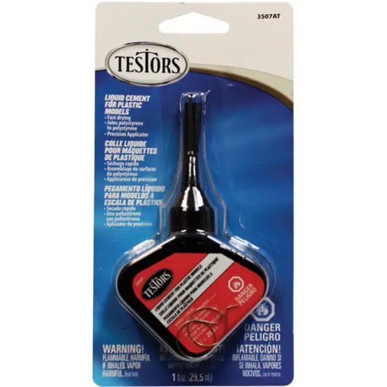 Testors Liquid Cement For Plastics-1oz {1}
