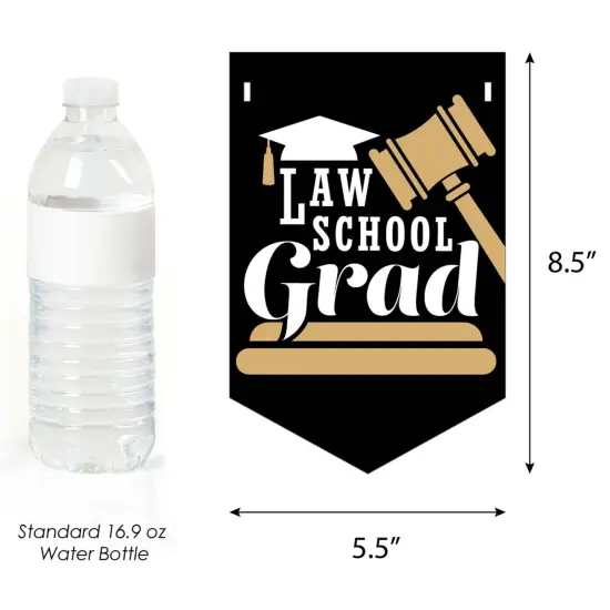 Big Dot of Happiness Law School Grad - Future Lawyer Graduation Party Bunting Banner - Party Decorations - Law School Grad {3}