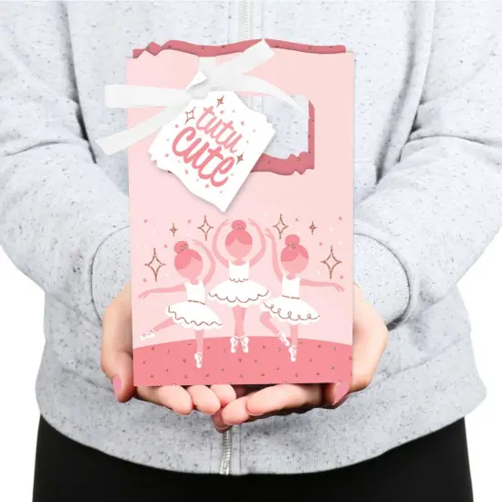 Big Dot of Happiness Tutu Cute Ballerina - Ballet Birthday Party or Baby Shower Favor Boxes - Set of 12 {6}
