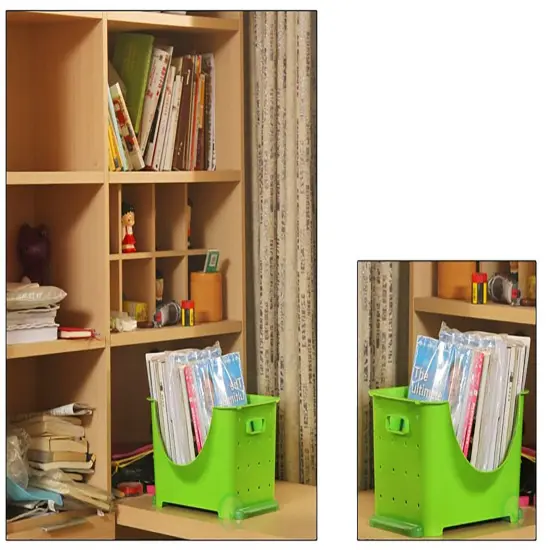 Stackable Plastic Storage Container Green Single {5}