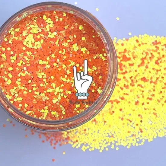 Orange Crush Premium Pearl Iridescent Pixie for Poxy 1/24 Medium Glitter {2}