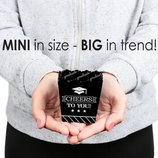 Big Dot of Happiness Graduation Cheers - Party Mini Favor Boxes - Graduation Party Treat Candy Boxes - Set of 12 {6}