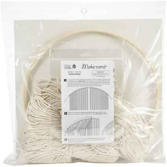 Solid Oak Macrame Wall Hanging Kit-Palm Tree {2}