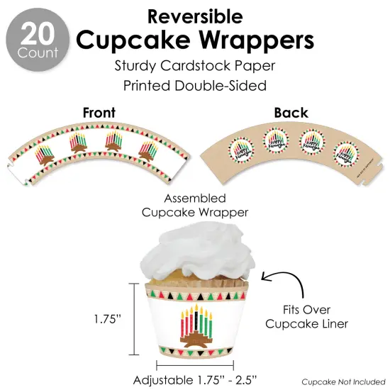 Big Dot of Happiness Happy Kwanzaa Heritage Holiday Party Favors and Cupcake Kit - Fabulous Favor Party Pack - 100 Pieces {6}