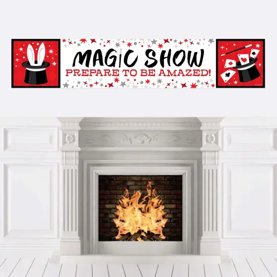 Big Dot of Happiness Ta-Da, Magic Show - Magical Party Decorations Party Banner {1}