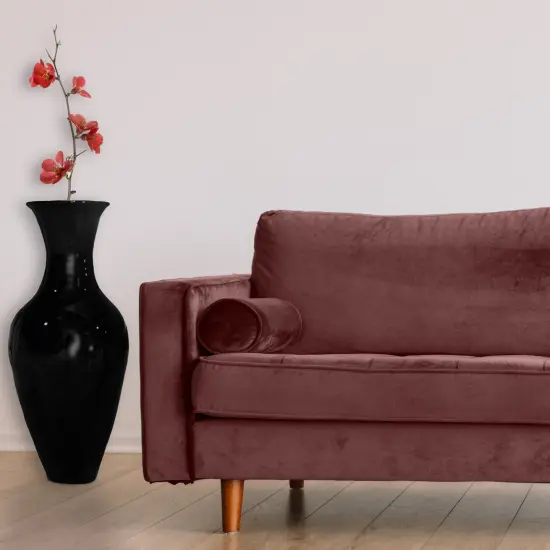 Uniquewise Tall Floor Vase, 37 Inch Bamboo Vase, Modern Vase for Dining, Living Room, Entryway, Large Flower Holder, Classic Floor Vase for Home Decor Black {2}