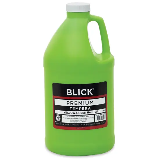 Blick Premium Grade Tempera - Yellow-Green, Half Gallon {2}