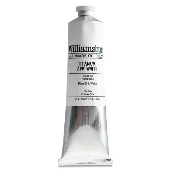 Williamsburg Handmade Oil Paint - Titanium-Zinc White, 150 ml tube {1}