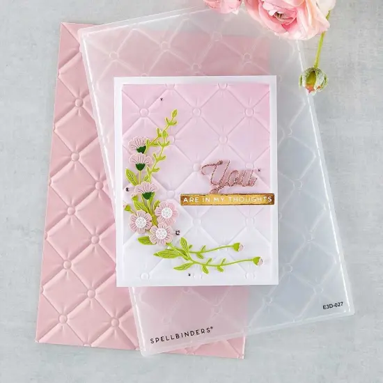 Spellbinders 3D Embossing Folder 5.5"X8.5"-Tufted {3}