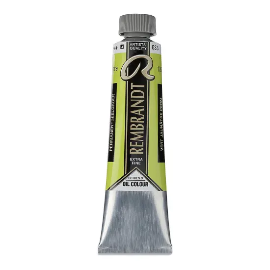 Rembrandt Artists' Oil Color - Permanent Yellowish Green, 40 ml tube {2}