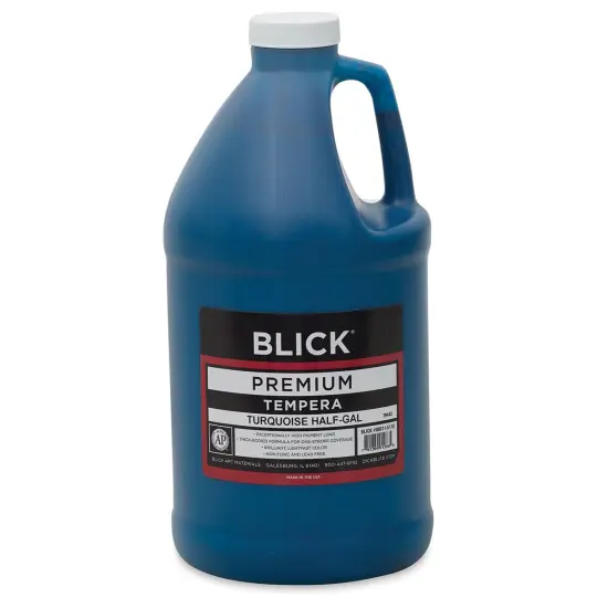 Blick Premium Grade Tempera - Turquoise, Half Gallon {1}