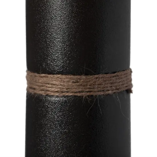 Decorative Modern Ceramic Cylinder Shape Table Vase Flower Holder with Rope {6}