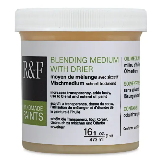 R & F Oil Blending Medium w/ Drier - 16 oz Jar {2}