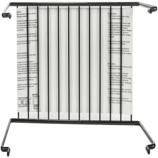 Bob Ross Brush Beater Rack-Black {3}