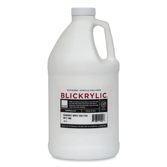 Blickrylic Student Acrylics - Blockout White, Half Gallon {1}