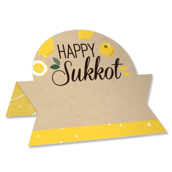 Big Dot of Happiness Sukkot - Sukkah Holiday Tent Buffet Card - Table Setting Name Place Cards - Set of 24 {1}