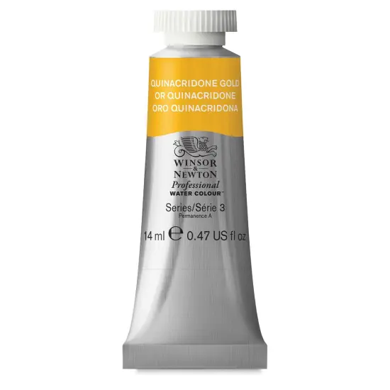 Winsor & Newton Professional Watercolor - Transparent Gold Deep, 14 ml Tube {1}