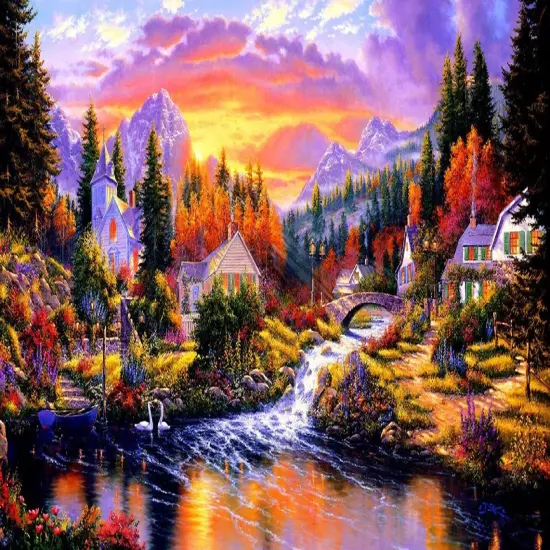 Sunsout Morning Sunlight 1000 pc Jigsaw Puzzle 26206 {1}
