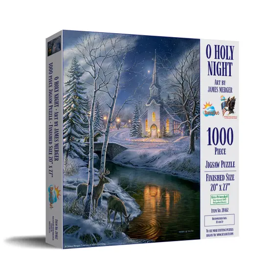 Sunsout O Holy Night 1000 pc Christmas Jigsaw Puzzle 28462 {3}