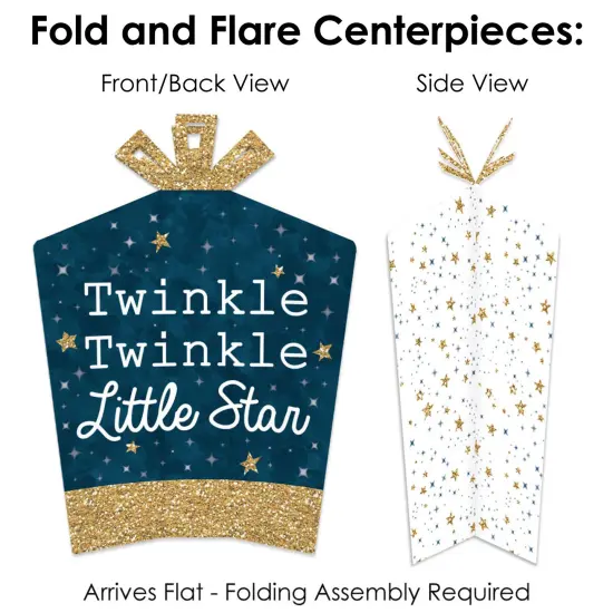 Big Dot of Happiness Twinkle Twinkle Little Star - Baby Shower or Birthday Party Decor and Confetti - Terrific Table Centerpiece Kit - Set of 30 {6}
