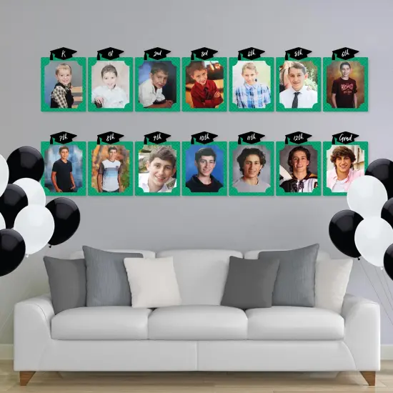 Big Dot of Happiness Green Graduation 8 x 10 inches K-12 School Photo Holder - DIY Party Decor - Picturific Display {3}