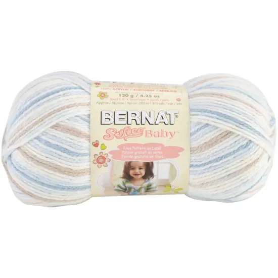 Bernat Softee Baby Little Boy Blue Yarn - 3 Pack of 120g/4.25oz - Acrylic - 3 DK (Light) - 310 Yards - Knitting/Crochet {2}