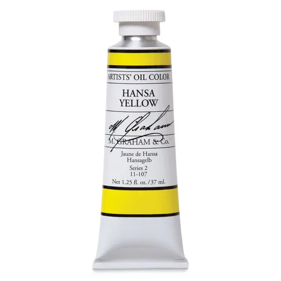 M. Graham Artists' Oil Color - Hansa Yellow, 37 ml tube {1}