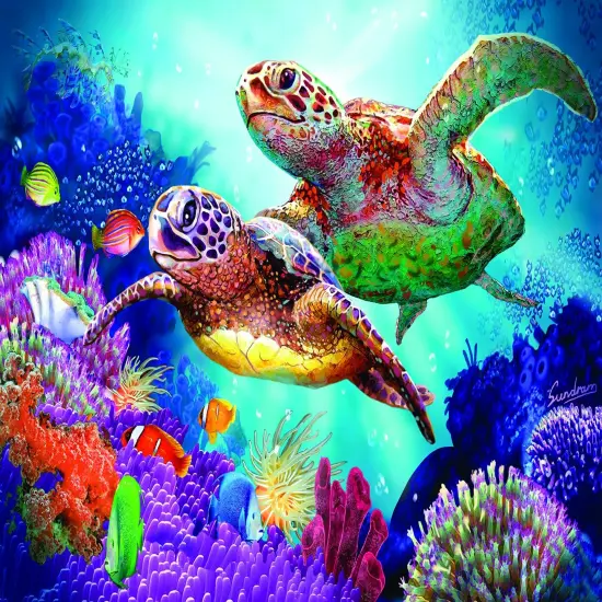 Sunsout Turtle Guardian 1000 pc Jigsaw Puzzle 70930 {1}