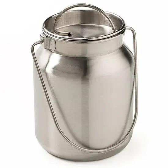 Shetler's S/S Housewares Functional and Decorative Stainless Steel Milk Can 8 3/4" H 1 Gallon {1}
