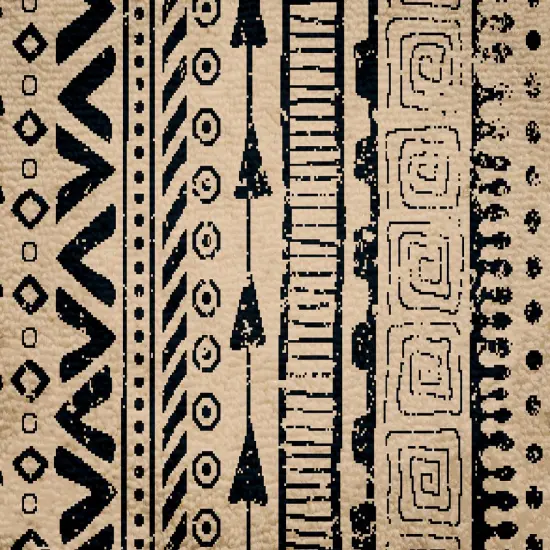 Deerlux Boho Living Room Area Rug with Nonslip Backing, Bohemian Tribal Print Pattern {4}