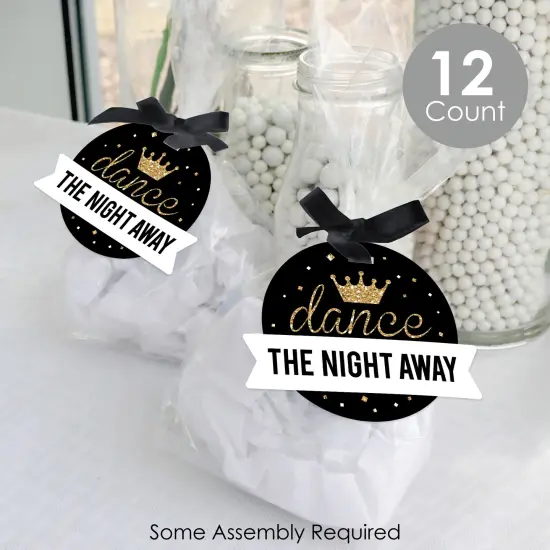 Big Dot of Happiness Prom - Prom Night Party Clear Goodie Favor Bags - Treat Bags With Tags - Set of 12 {3}