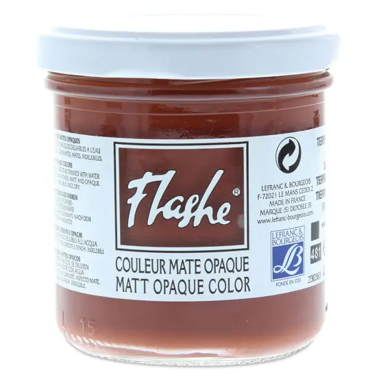 Lefranc & Bourgeois Flashe Vinyl Paint - Burnt Sienna, 125 ml jar {1}