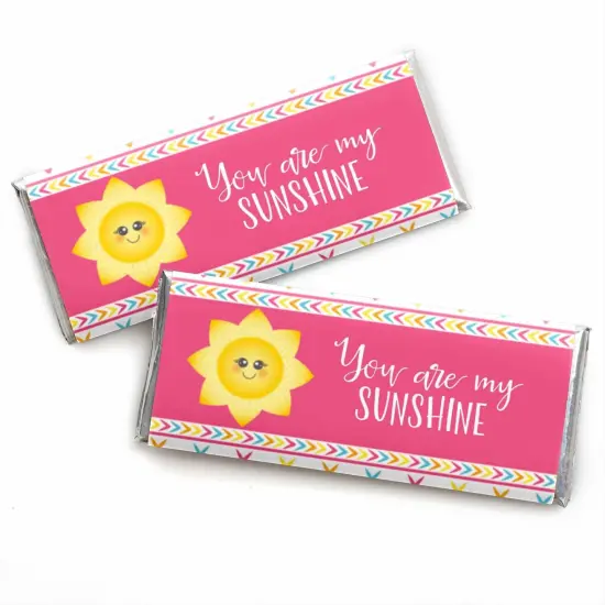 Big Dot of Happiness You are My Sunshine - Candy Bar Wrappers Baby Shower or Birthday Party Favors - Set of 24 {1}