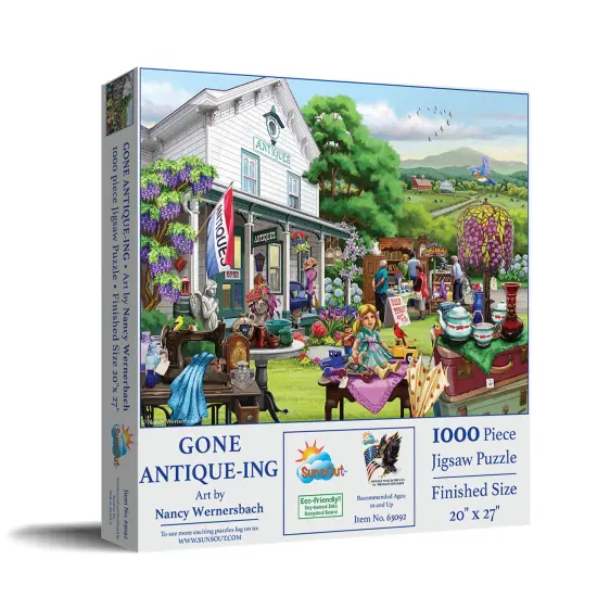 Sunsout Gone Antique-ing 1000 pc Jigsaw Puzzle 63092 {3}