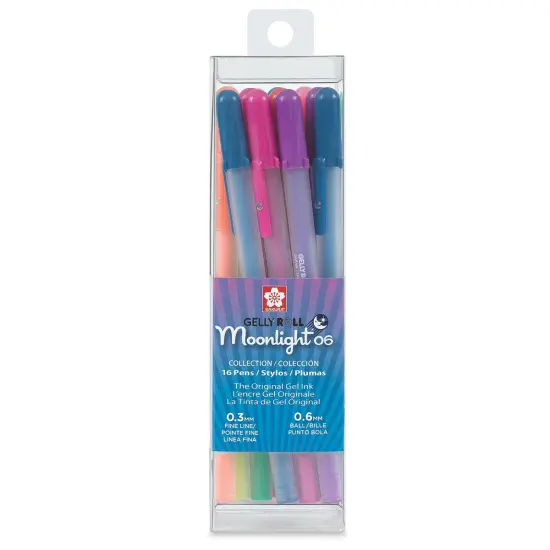 Sakura Gelly Roll Moonlight Pens - Assorted Colors, Set of 16, Fine Point {2}
