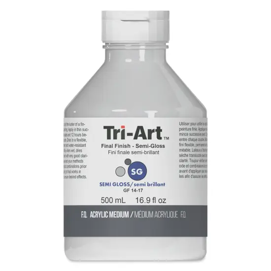 Tri-Art Acrylic Final Finish - Semi Gloss, 500 ml, Bottle {1}