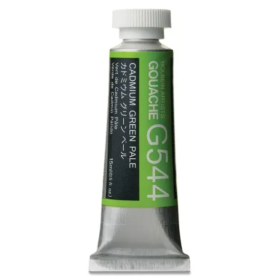 Holbein Artists' Gouache - Cadmium Green Pale, 15 ml tube {1}