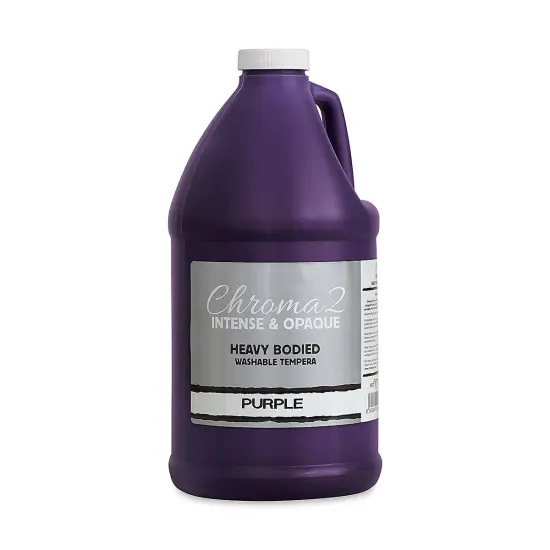 Chroma 2 Washable Tempera - Purple, 67.7 oz {1}