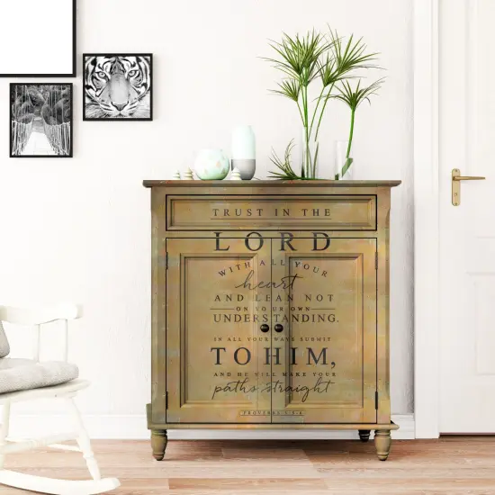 Redesign Decor Transfers Trust In The Lord 24"x32" 655350646837 {3}