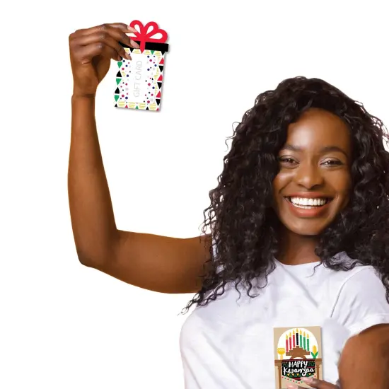 Big Dot of Happiness Happy Kwanzaa - Heritage Holiday Party Money and Gift Card Sleeves - Nifty Gifty Card Holders - Set of 8 {3}