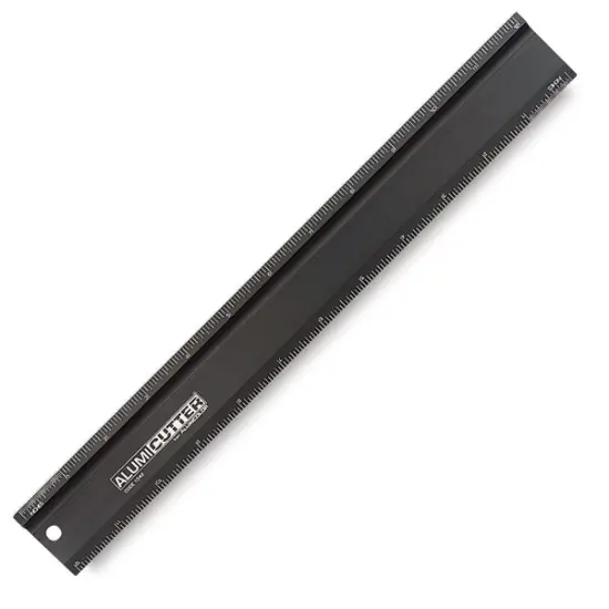 Alumicutter Ruler - 12", Black {2}