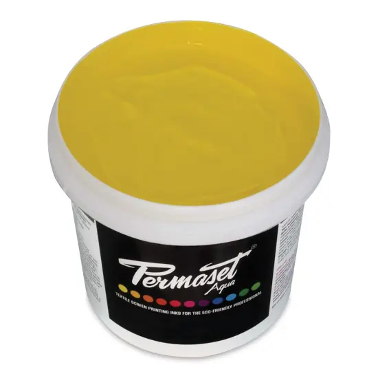 Permaset Aqua Fabric Ink - Process Yellow, Liter {1}