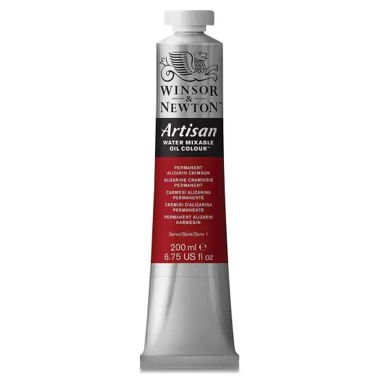 Winsor & Newton Artisan Water Mixable Oil Paint - Permanent Alizarin Crimson, 200 ml tube {2}
