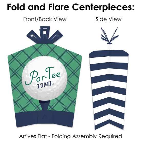 Big Dot of Happiness Par-Tee Time - Golf - Birthday or Retirement Party Decor and Confetti - Terrific Table Centerpiece Kit - Set of 30 {6}